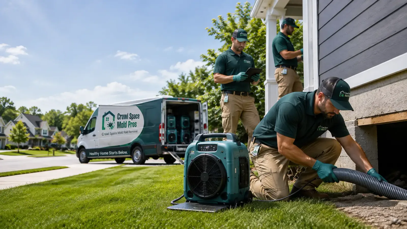 Crawl Space Mold Removal in Triadelphia, WV